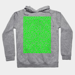 Green Love Hearts Hoodie